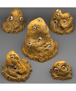 3D Printed Fantastic Plants and Rocks Curious Eyes Stones 28mm - 32mm D&amp;D - $26.43 CAD+