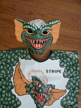 Vtg Ben Cooper Gremlins Stripe Halloween Mask Costume Child Medium (8-10) - £58.24 GBP