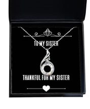 Thankful for My Sister Rising Phoenix Necklace, Sister, Unique Gifts for Sister - £38.55 GBP