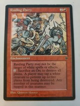 MTG Magic The Gathering Card Raiding Party Enchantment Red Fallen Empires 1994 - £5.76 GBP