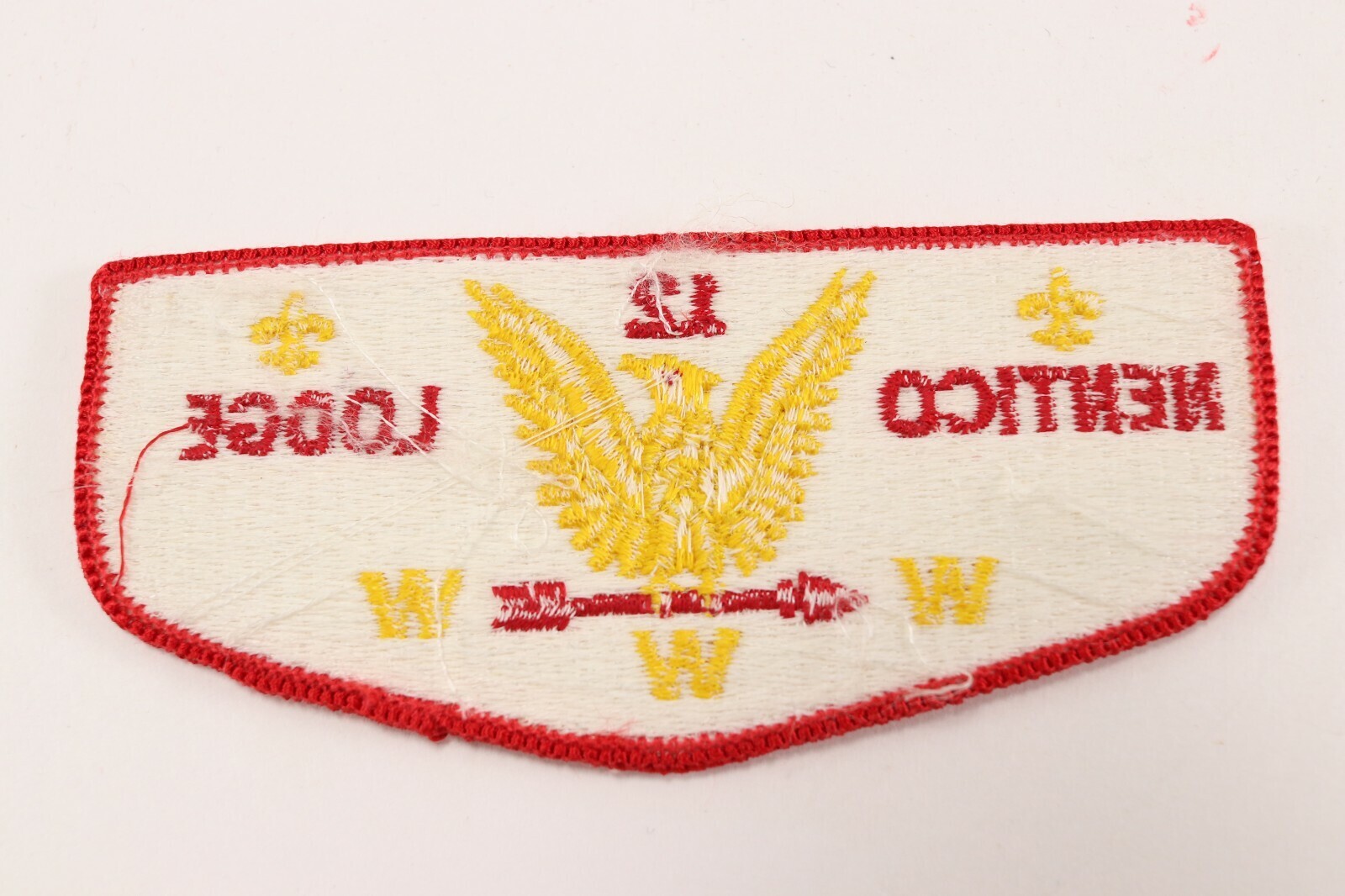 Vtg Nentico Lodge 12 OA Order Arrow WWW Boy Scouts of America Flap Patch Item image 3
