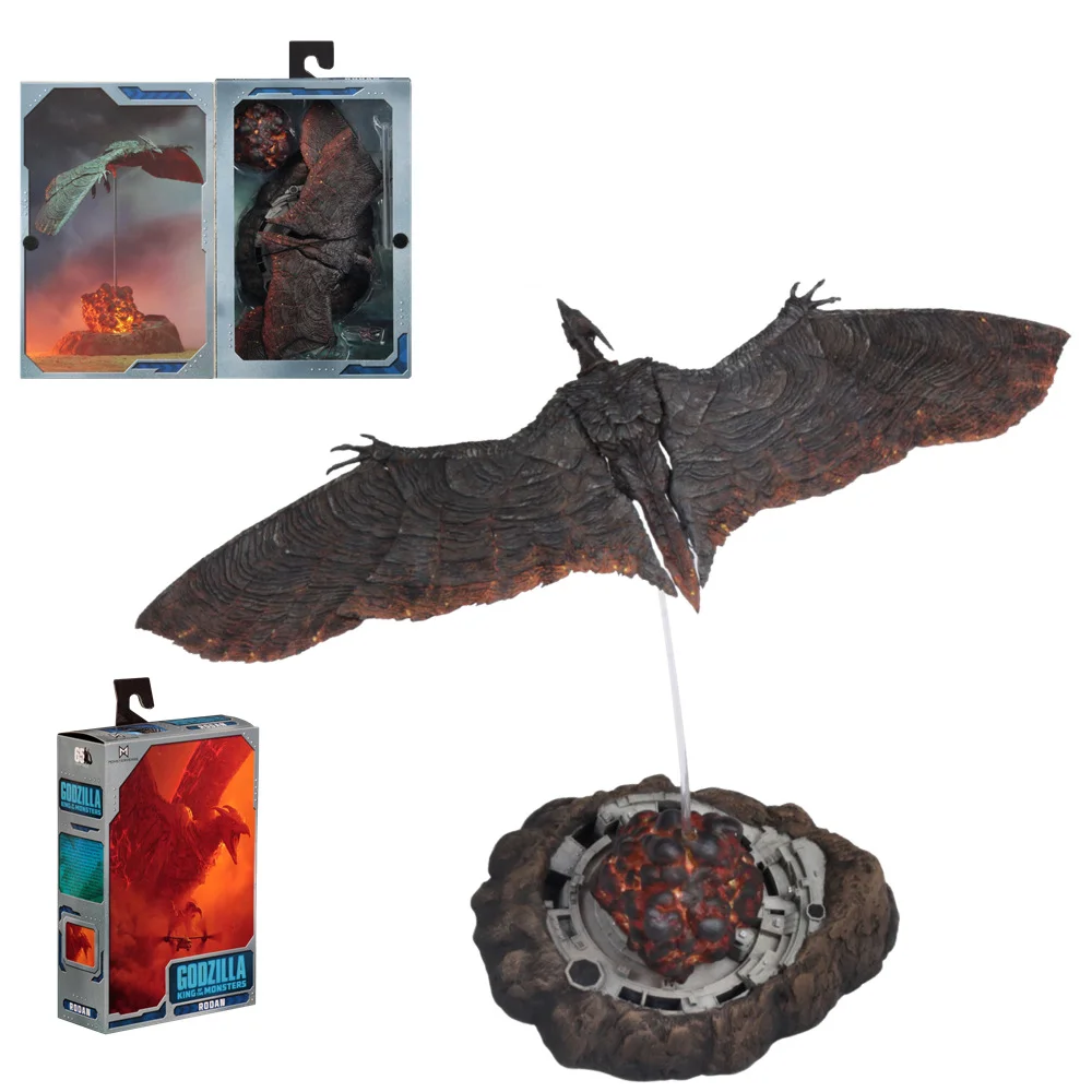 NECA 2019 Godzilla Rodan Mothra PVC Action Figure Kids Gift 18cm - £31.77 GBP+