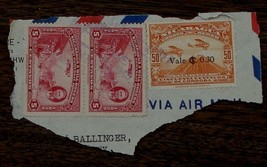 Nice Vintage Used Nicaragua 50 Cincuenta/Nicaragua 5 Stamps, GOOD COND - $3.46