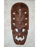 XXL 18&quot; Hand Made Beautifully Carved Asian Wooden Mask Fantastic Display... - €104,52 EUR
