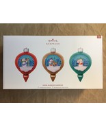 HALLMARK 2019 Set Of 3 Magic Ornaments SNOW BUDDIES New SHIP FREE - £102.12 GBP