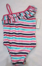 BABY GAP Girls Multi Color One Shoulder Bathing Swimsuit 12-18 18-24  2 ... - £12.57 GBP
