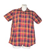 Vtg Altamont Mens Small Button Up Shirt Pretender Plaid Skater Preppy Gr... - $37.23 CAD