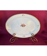 Royal Copenhagen Brown Rose Large Oval Plate 16&quot; Denmark 688 9010 Rare - $2,798.40 MXN