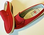 Women’s Beverly Hills Polo Club Canvas Red Slip On Shoes Size 6.   SKU 0... - $5.89