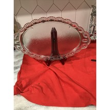 L.E. Smith Glass Beaded Platter, Vintage Vanity Tray, Dresser Perfume Or... - £9.94 GBP