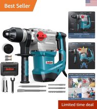 1-1/4 Inch SDS-Plus 13 Amp Heavy Duty Rotary Hammer Drill, Safety Clutch... - $179.66