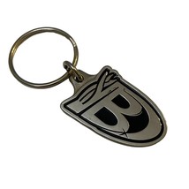 B Dupont Auto Keychain Metal Charm Double Sided Souvenir Collector Novelty - $7.87