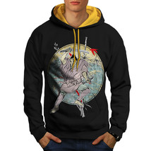 Japanese Art Sea Fantasy Sweatshirt Hoody Battle Move Men Contrast Hoodie - £18.89 GBP