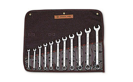 Wright Tool - 11 PC  F.P Comb Wrench Set 12 Pt.  SAE 3/8"-1" w Canvas Roll # 911 - $247.01