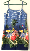 Shannon Marie hawaiian dress size XL 100% cotton tropical all over print - £20.50 GBP