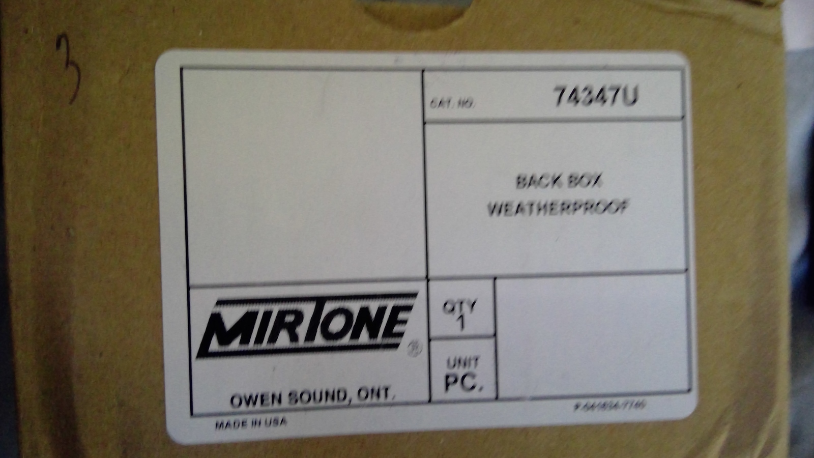 (NEW) Mirtone 74347U Back Box Weatherproof Red - $8.59