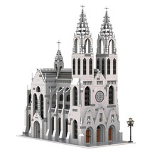 Gothic Cathedral Modular Building Blocks Set City MOC DIY Model Bricks Toys Gift - £395.67 GBP