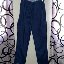 Denice blue scrub pants, size large - $11.76