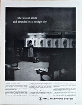 BELL TELEPHONE SYSTEM - Stranded in Strange City -1962 VTG Print Ad - $205.35 MXN