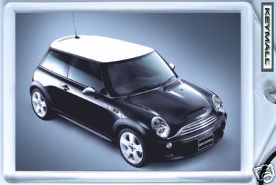 KEY CHAIN RING BLACK/WHITE TOP MINI COOPER KEYTAG NEW PORTE CLE БРЕЛОК LLA