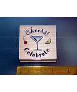 Rubber Stamps - cheers! Celebrate (New) - $8.00