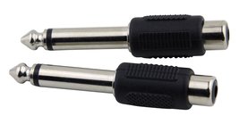 Pig Hog PA-RF14M RCA to 1/4&quot; Adapter, 2 Pack - $10.52