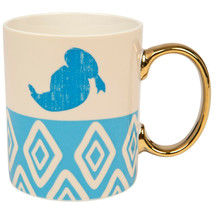 Disney Donald Duck Pattern With Gold Handle 11 Ounce Ceramic Mug Multi-C... - £15.91 GBP