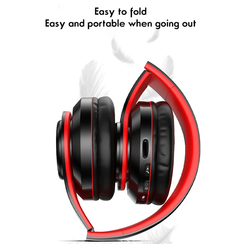 Play Headphones Bluetooth-compatible Earphones Wireless Headphones Stereo FolAle - £23.12 GBP