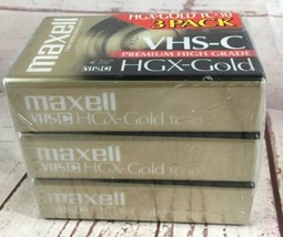 Maxell VHS-C Tape TC-30 HGX-Gold Camcorder Video Camera Cassette Brand N... - £11.86 GBP