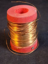 COPPER WIRE Approximately 1 oz of 33mm Diameter Spooled Single Copper St... - £4.74 GBP