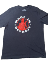 Made In Detroit Brand T-shirt Adult 3X MADE IN USA Black Graphic Tee Unisex - £11.56 GBP