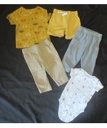 Baby Boys lot of 5 Wonder Nation, Carter&#39;s Size 6-9mos - $96.27 MXN