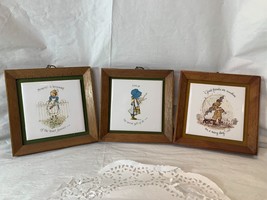 Vintage World Wide Arts Holly Hobbie Ceramic Wall Plaques Inspirational Quotes - £7.86 GBP