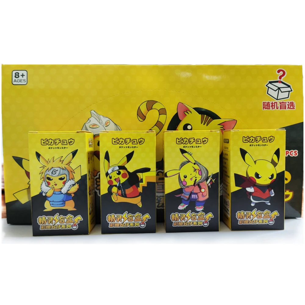 24Pcs/Set Pokemon Keychain Kawaii Pikachu Keyring Cute Action Figures for - £21.99 GBP+