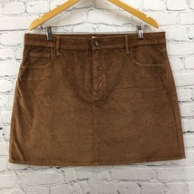 Old Navy Mini Skirt Brown Velour Sz 16 Preppy Classic - $19.79