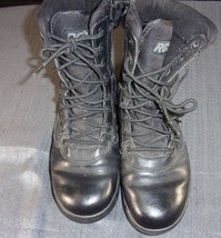 Reponse Gear By T.O.F.O. Black Side Zip Tactical Work Boots Size 7 Sv 282 - £32.34 GBP