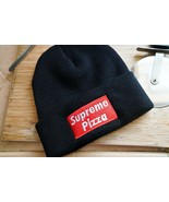 Supreme Pizza Embroidered, Foodie, Food Beanie Hat - £18.13 GBP