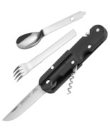 TB Outdoor French Army Camp Multitool Knife Small Blade Black ABS Handle... - $544.74 MXN
