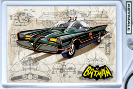 Keychain 1966 Batmobile Batman &amp; Robin G Barris Keytag SchlÜsselanhÄnger Llave - £15.71 GBP