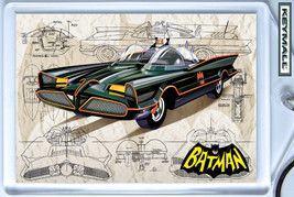 KEYCHAIN 1966 BATMOBILE BATMAN &amp; ROBIN G BARRIS KEYTAG SCHLÜSSELANHÄNGER... - £15.83 GBP