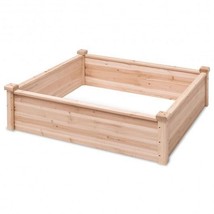 Wooden Square Garden Vegetable Flower Bed - £86.07 GBP