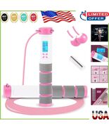 Weighted Jump Rope with Digital Counter - Smooth Skipping for Men, Women... - $646.02 MXN