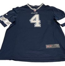 Nike NFL Dallas Cowboys Jersey 4 Dak Prescott Size XL Blue - £29.13 GBP