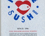 I Love Sushi Restaurant Menu Bellevue &amp; Lake Union Washington Geoduck - £23.33 GBP