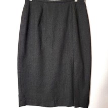 Valerie Stevens  Womens Pencil Skirt Size 8 Charcoal Gray Wool Blend Career Wear - £12.40 GBP