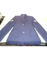 3 BUTTON COAT JACKET UNIFORM WOMENS AIRMAN USAF U.S. AIR FORCE DRESS BLU... - $1,192.31 MXN