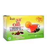 All In One Herbal Lemon Tea Premix With Sulphur Less Sugar(25 Pouches) - £15.52 GBP