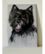 Cairn Terrier Dog Art Magnet Solomon - £4.48 GBP