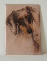 Dachshund Hound Dog Art Magnet Solomon - £5.07 GBP