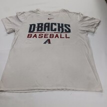 Nike D-Backs Arizona Baseball Men’s Off-White Short Sleeve Graphic T-Shirt Sz L image 9